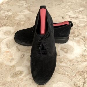Colo Copenhagen Black Suede Leather Oxfords